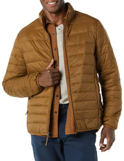 Amazon Essentials Men's Packable Lightweight Water-Resistant Puffer Jacket (Available in Big & Tall)