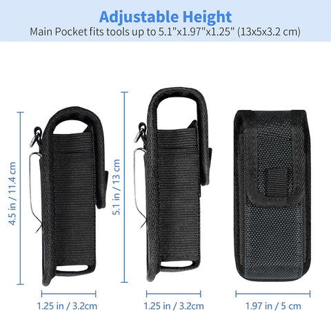 Kenobee Multitool Sheath EDC Pouch Compatible with Leatherman Wave Plus Wingman Surge Rebar, Multi-Purpose Belt Clip Tool Holder Bag, Utility Tactical Waist Pack Camping Hiking Pocket Organizer Case