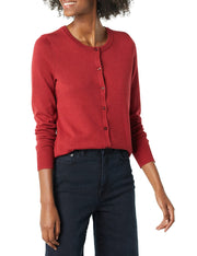 Amazon Essentials Women's Lightweight Crewneck Cardigan Sweater (Available in Plus Size)