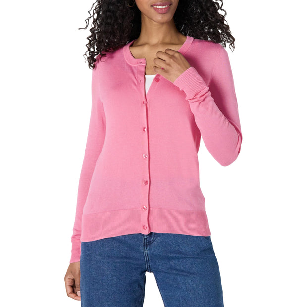 Amazon Essentials Women's Lightweight Crewneck Cardigan Sweater (Available in Plus Size)