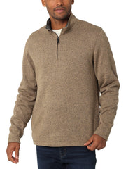 Wrangler Authentics Men's Long Sleeve Fleece Quarter-Zip Sweater