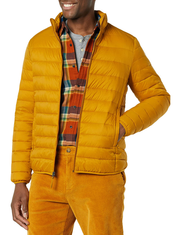 Amazon Essentials Men's Packable Lightweight Water-Resistant Puffer Jacket (Available in Big & Tall)