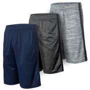 5 Pack: Men's Dry-Fit Sweat Resistant Active Athletic Performance Shorts