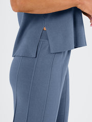 LILLUSORY 2 Piece Sets for Women Summer Vacation 2025 Lounge Outfits Matching Two Pcs Spring Knit Tracksuits Sweat Suits