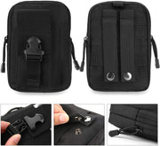 Tactical Waist Pouch EDC Molle Waist Bag Belt Phone Pouch Holster Purse Carrying Pouch for Smartphone, Tools
