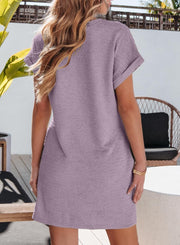 EVALESS Womens Summer Dresses Fashion 2025 Short Sleeve Spring Mini Dress Casual Beach Vacation Clothes Dresses