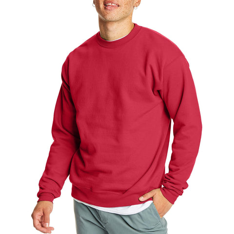 Hanes Men's EcoSmart Fleece, Pullover Crewneck Sweatshirt, 1 or 2 Pack