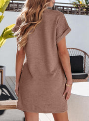 EVALESS Womens Summer Dresses Fashion 2025 Short Sleeve Spring Mini Dress Casual Beach Vacation Clothes Dresses
