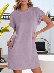 EVALESS Womens Summer Dresses Fashion 2025 Short Sleeve Spring Mini Dress Casual Beach Vacation Clothes Dresses