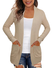 REDHOTYPE Women's Cardigans with Pockets Casual Lightweight Open Front Cardigan Sweaters for Women (S-2XL)