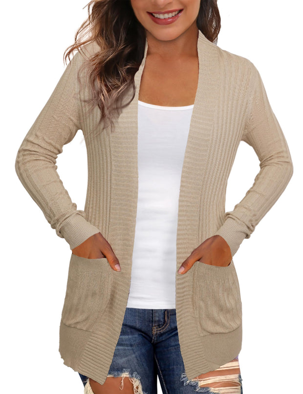 REDHOTYPE Women's Cardigans with Pockets Casual Lightweight Open Front Cardigan Sweaters for Women (S-2XL)