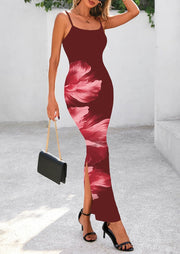 PRETTYGARDEN Womens Floral Maxi Dress Summer 2025 Sexy Spaghetti Strap Slip Bodycon Mesh Beach Vacation Dresses