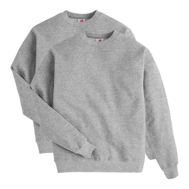 Hanes Men's EcoSmart Fleece, Pullover Crewneck Sweatshirt, 1 or 2 Pack