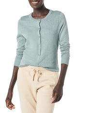 Amazon Essentials Women's Lightweight Crewneck Cardigan Sweater (Available in Plus Size)
