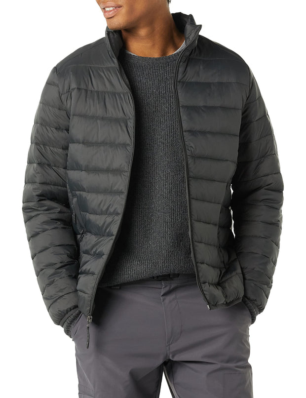 Amazon Essentials Men's Packable Lightweight Water-Resistant Puffer Jacket (Available in Big & Tall)