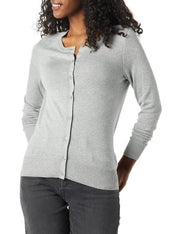 Amazon Essentials Women's Lightweight Crewneck Cardigan Sweater (Available in Plus Size)