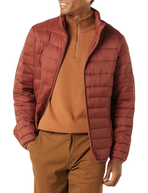 Amazon Essentials Men's Packable Lightweight Water-Resistant Puffer Jacket (Available in Big & Tall)