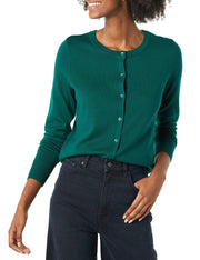 Amazon Essentials Women's Lightweight Crewneck Cardigan Sweater (Available in Plus Size)