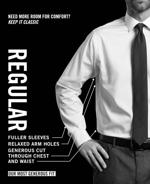 Kenneth Cole Men's Dress Shirt Regular Fit Solid