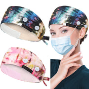 ABAMERICA Working Caps with Button and Sweatband, Adjustable Working Hats for Women Men, One Size(Tie Back or Toggle)