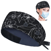 ABAMERICA Working Caps with Button and Sweatband, Adjustable Working Hats for Women Men, One Size(Tie Back or Toggle)