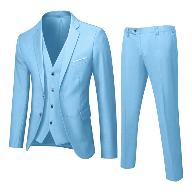 Elegant 3-Piece Men's Slim Fit Suit Set