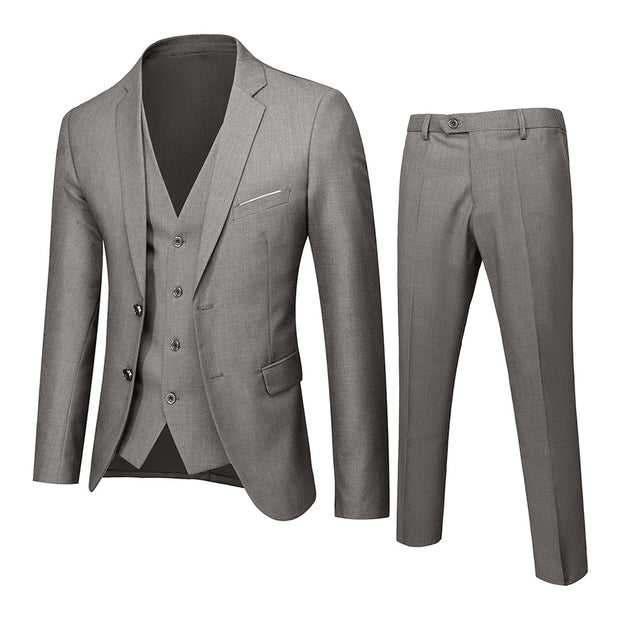 Elegant 3-Piece Men's Slim Fit Suit Set