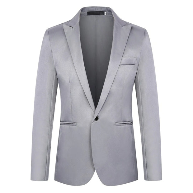 Sleek and Stylish Slim Fit Tuxedo Blazer for Men
