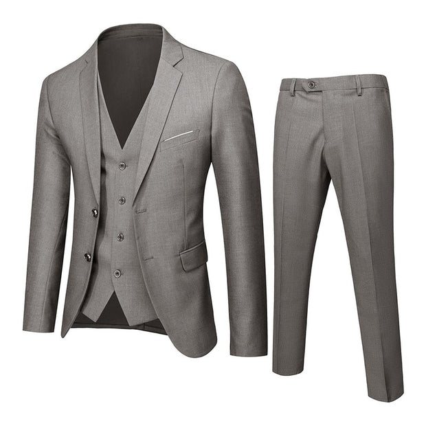 Elegant 3-Piece Men's Slim Fit Suit Set