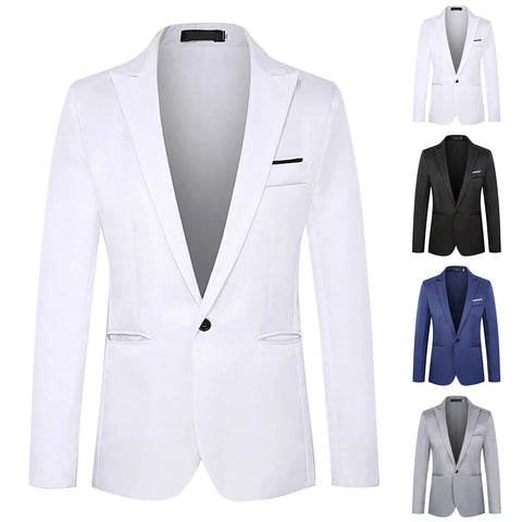 Sleek and Stylish Slim Fit Tuxedo Blazer for Men