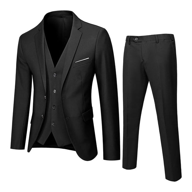 Elegant 3-Piece Men's Slim Fit Suit Set