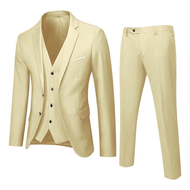 Elegant 3-Piece Men's Slim Fit Suit Set