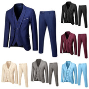 Elegant 3-Piece Men's Slim Fit Suit Set