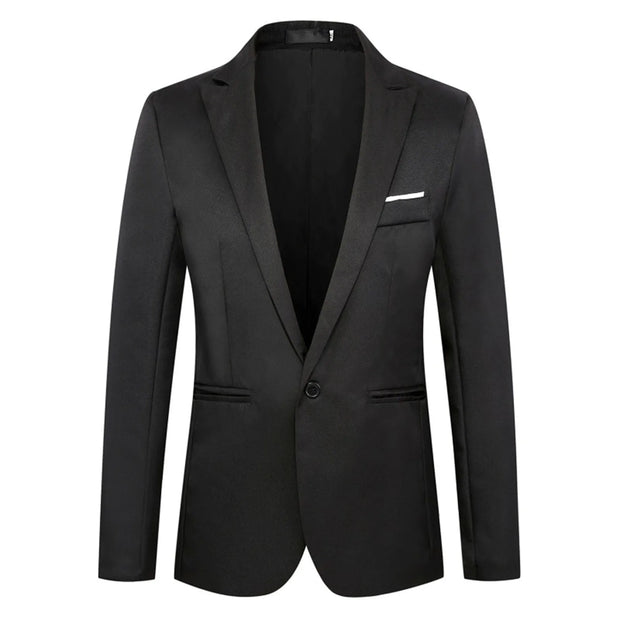 Sleek and Stylish Slim Fit Tuxedo Blazer for Men